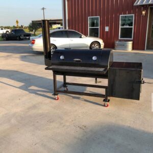 24″ x 48″ offset smoker with a 24″ insulated firebox
